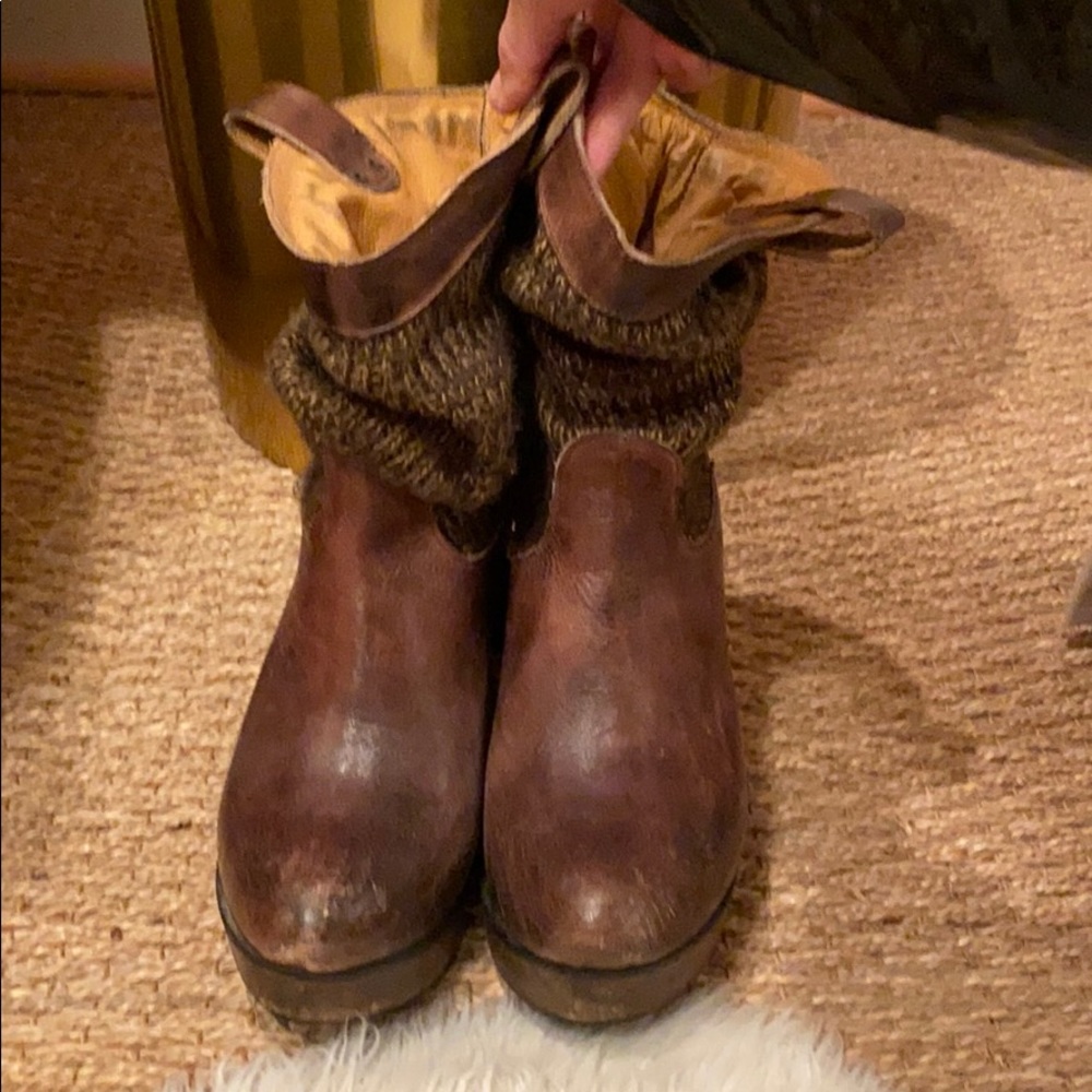 Frye Wedge Booties
